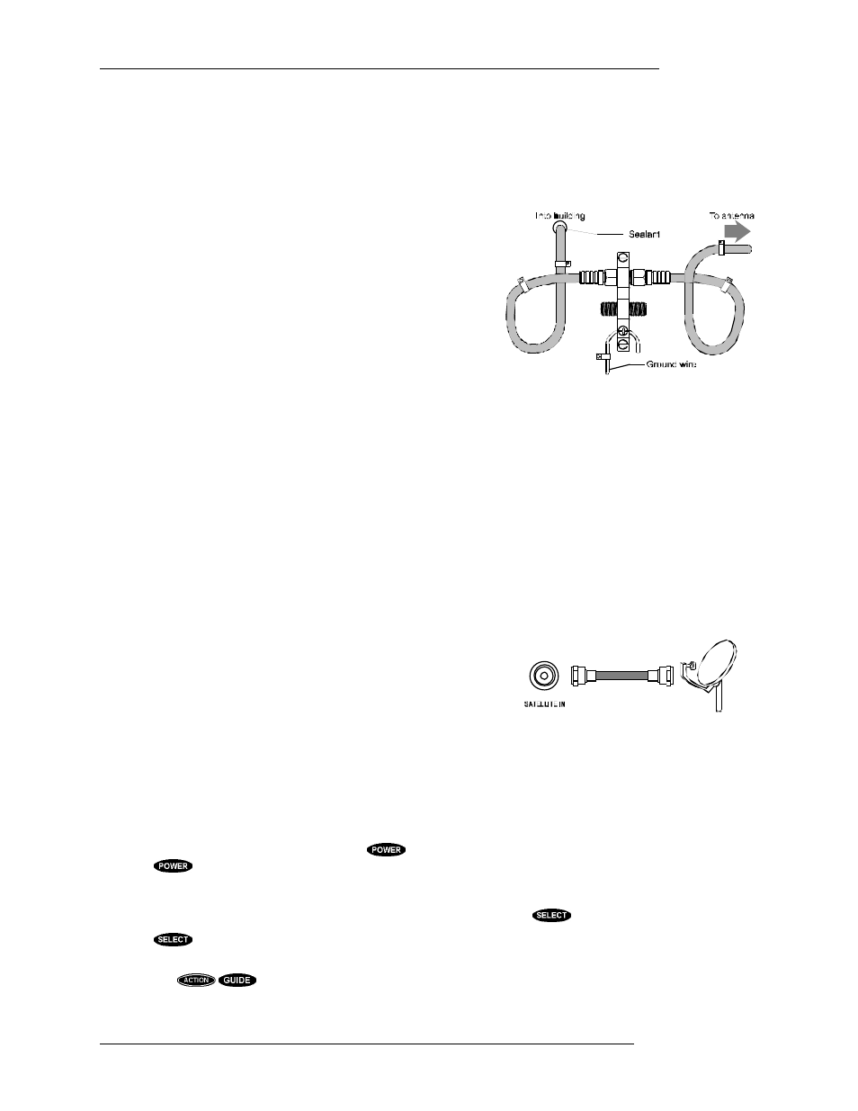 Routing the lnb cable to the satellite receiver, Connecting the satellite dish, Positioning the satellite dish | DirecTV HIRD-B1 User Manual | Page 34 / 74