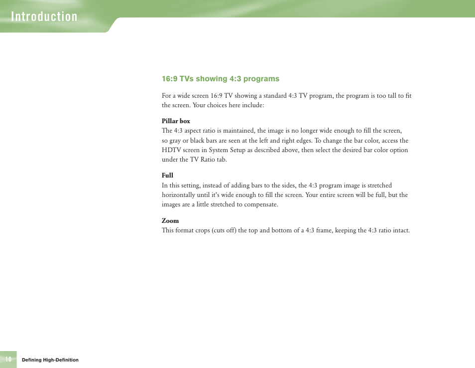 Introduction | DirecTV H10 User Manual | Page 14 / 104