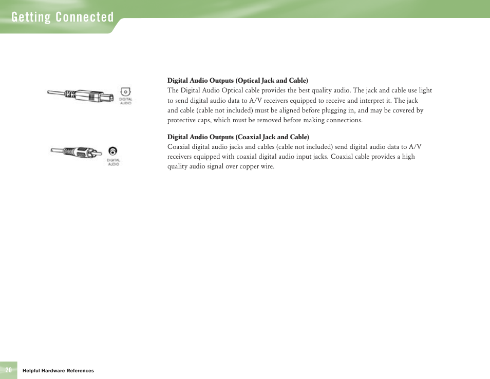 Getting connected | DirecTV H10 User Manual | Page 24 / 104