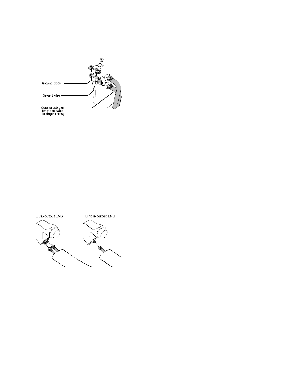 Connecting the coaxial cable to the lnb, Attaching the lnb to the lnb support arm, Installation procedure | DirecTV HIRD-E11 User Manual | Page 35 / 82