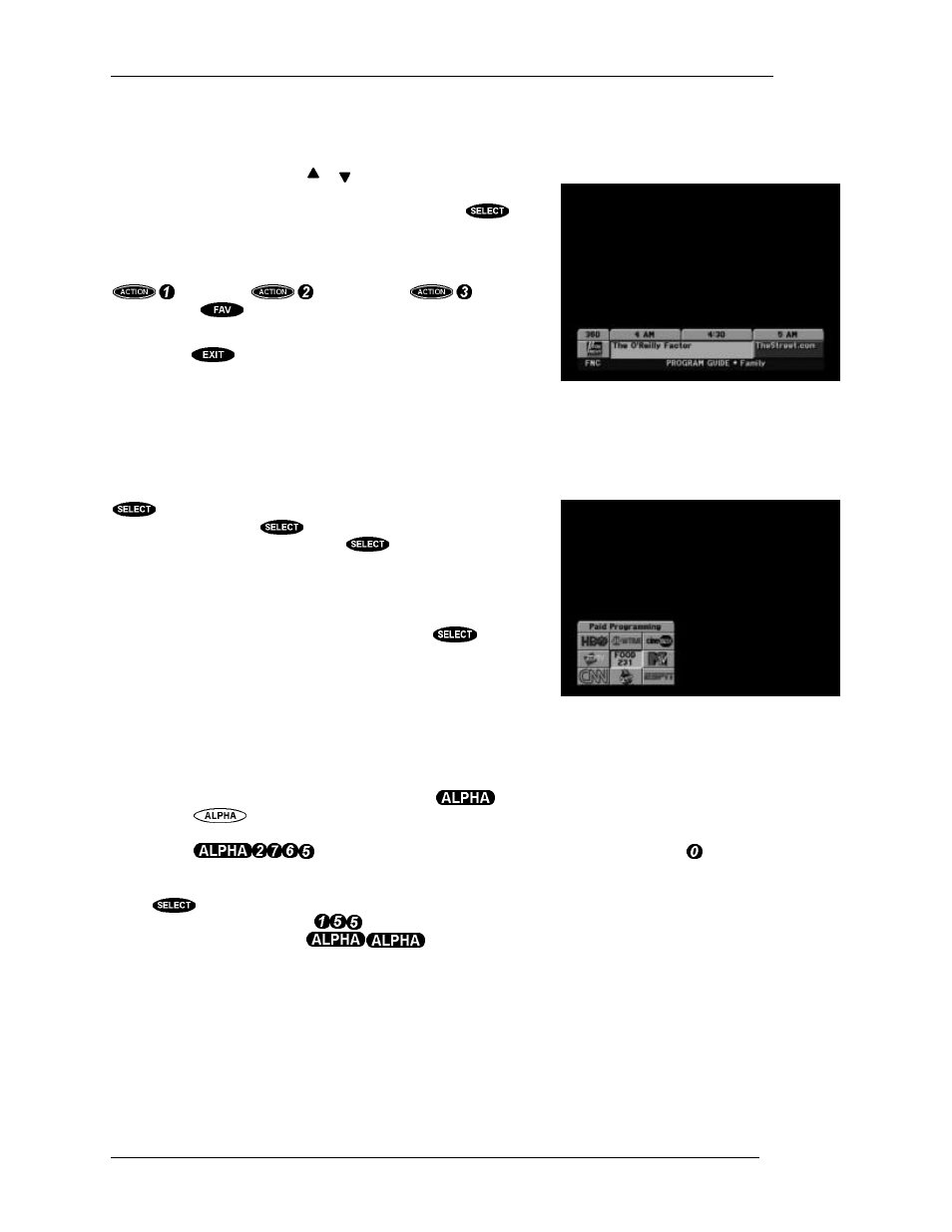 The oneline™ guide, Turbotune, Alphatune | DirecTV HIRD-E11 User Manual | Page 42 / 82
