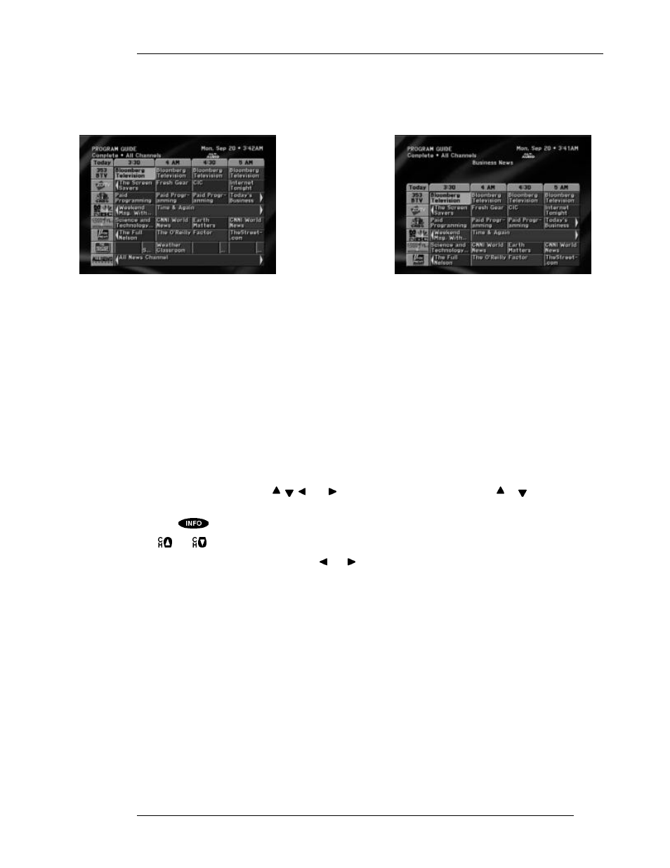 The program guide (lg. cell) | DirecTV HIRD-E11 User Manual | Page 49 / 82