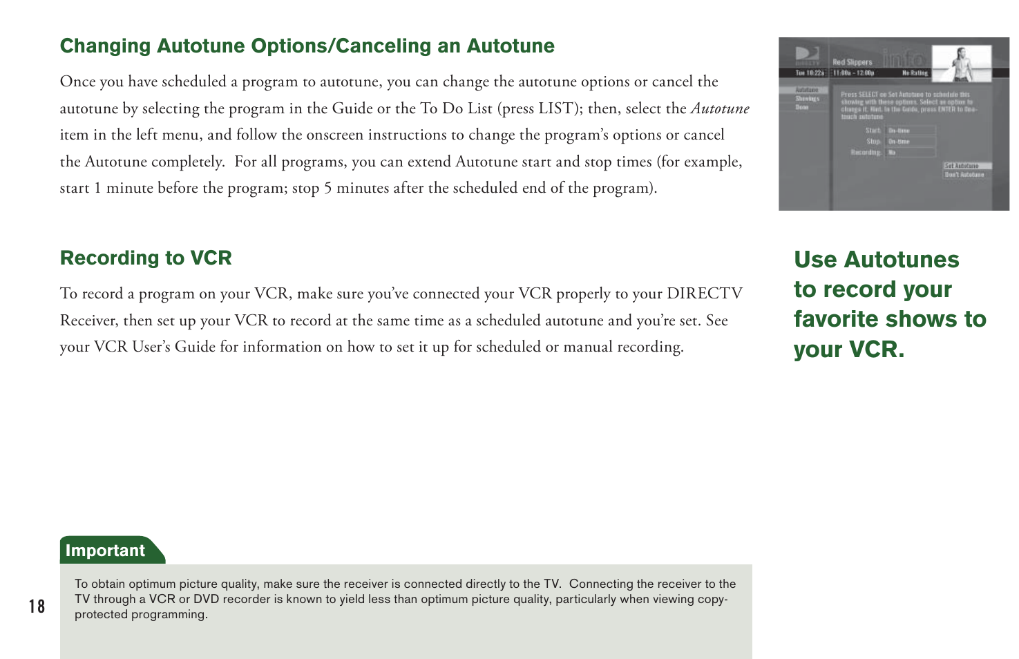 DirecTV User Manual H20 User Manual | Page 26 / 100