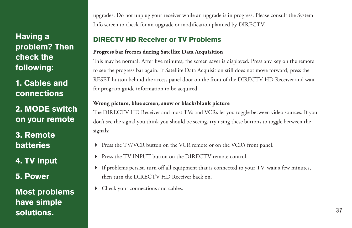 DirecTV User Manual H20 User Manual | Page 45 / 100