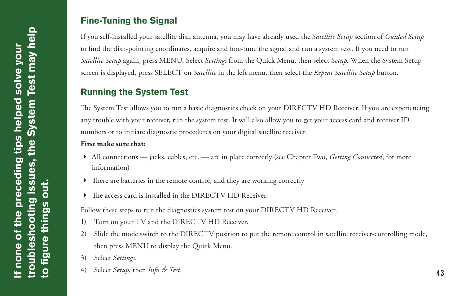 DirecTV User Manual H20 User Manual | Page 51 / 100
