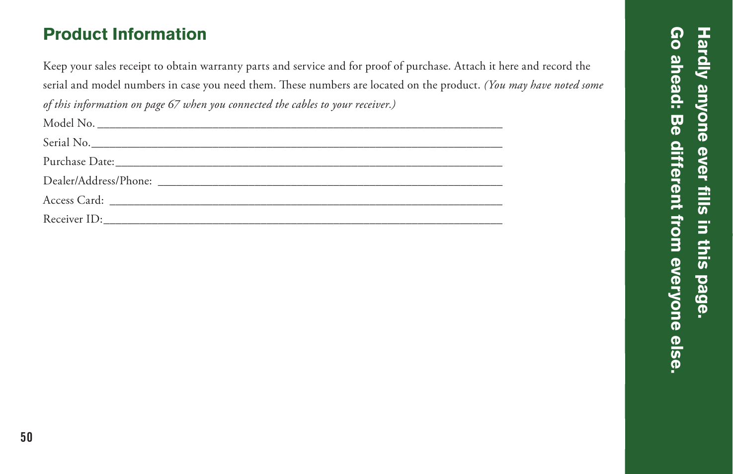 DirecTV User Manual H20 User Manual | Page 58 / 100