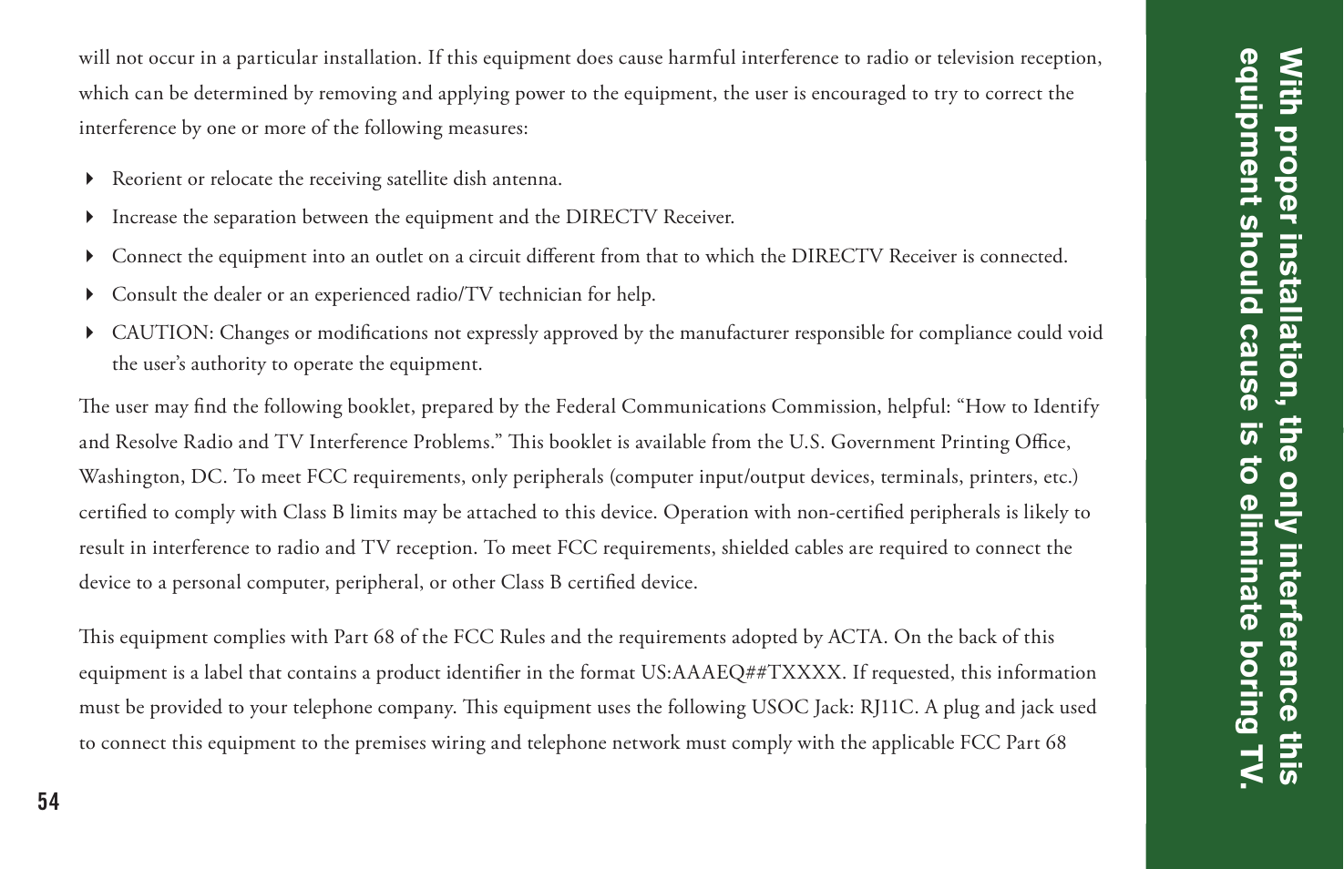 DirecTV User Manual H20 User Manual | Page 62 / 100