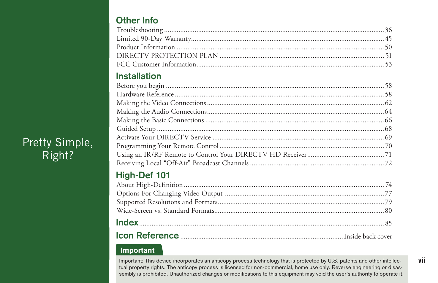Pretty simple, right | DirecTV User Manual H20 User Manual | Page 7 / 100