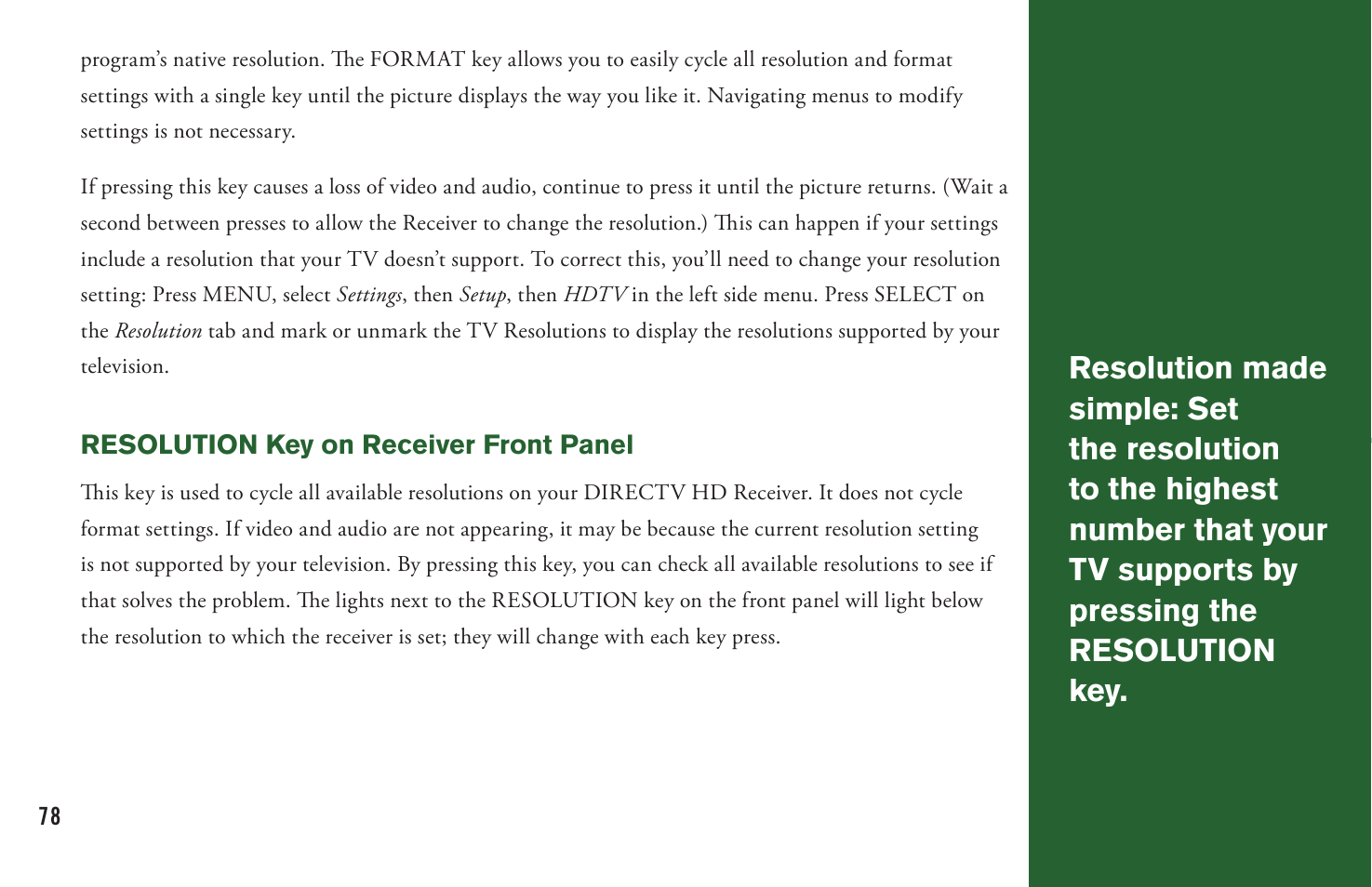 DirecTV User Manual H20 User Manual | Page 86 / 100