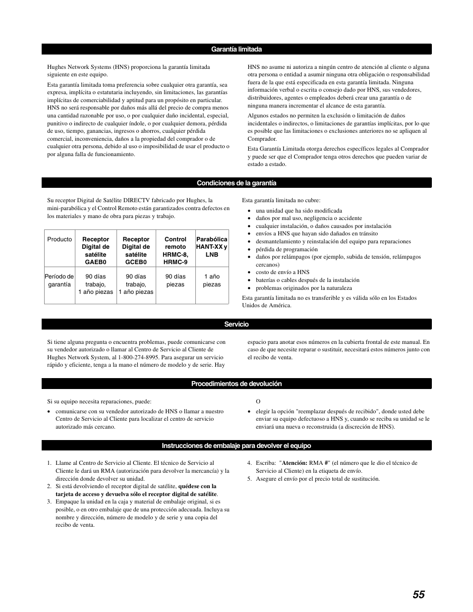 DirecTV GCEB0 User Manual | Page 118 / 119