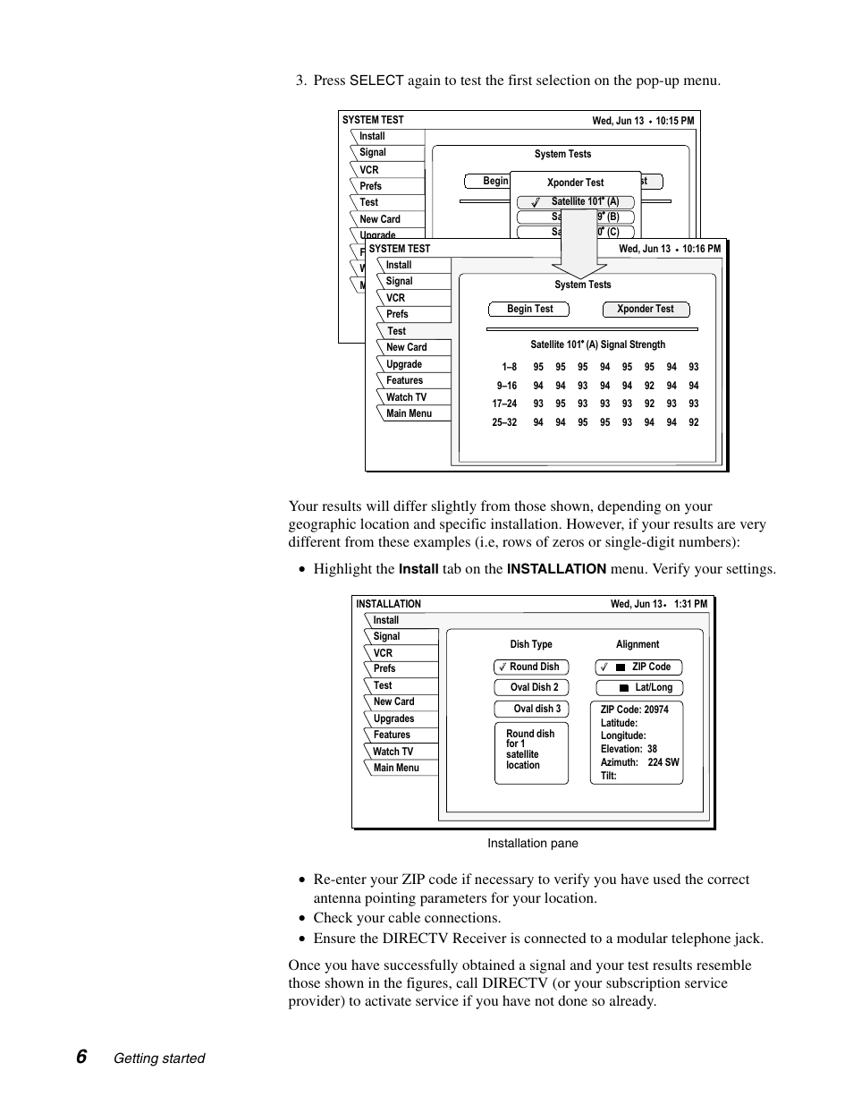 Press, Tab on the | DirecTV GCEB0 User Manual | Page 15 / 119