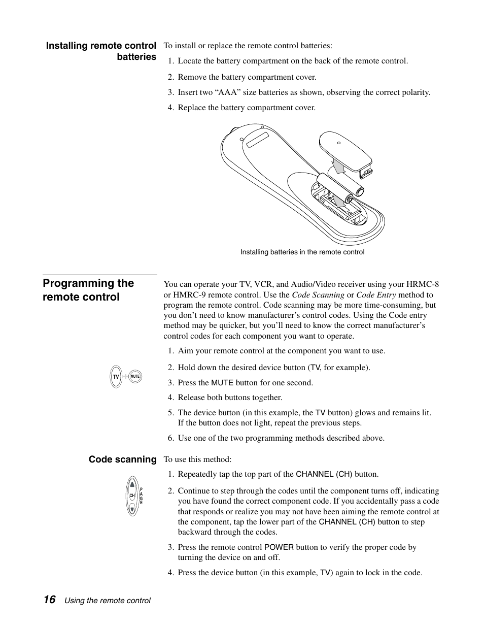 Programming the remote control | DirecTV GCEB0 User Manual | Page 23 / 119