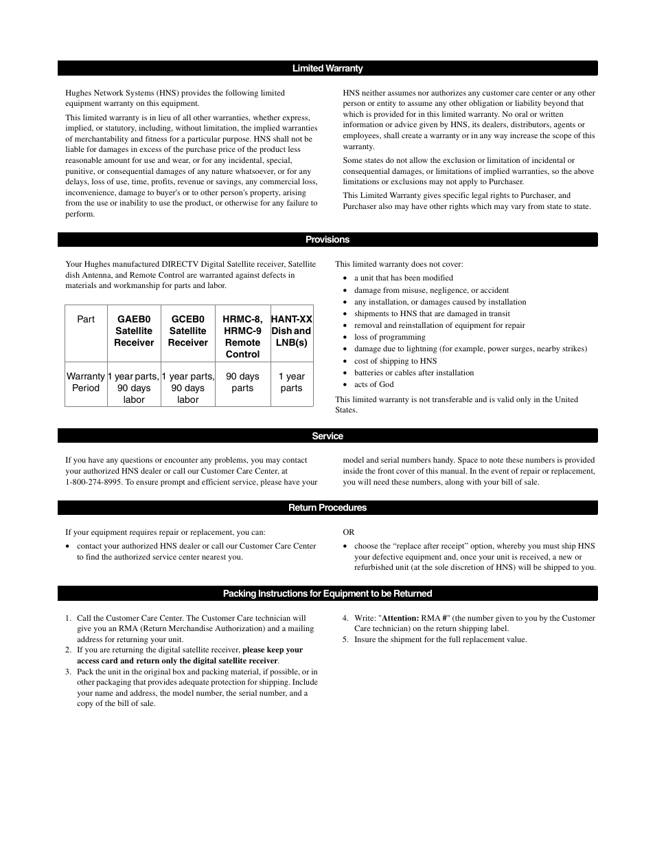 DirecTV GCEB0 User Manual | Page 54 / 119