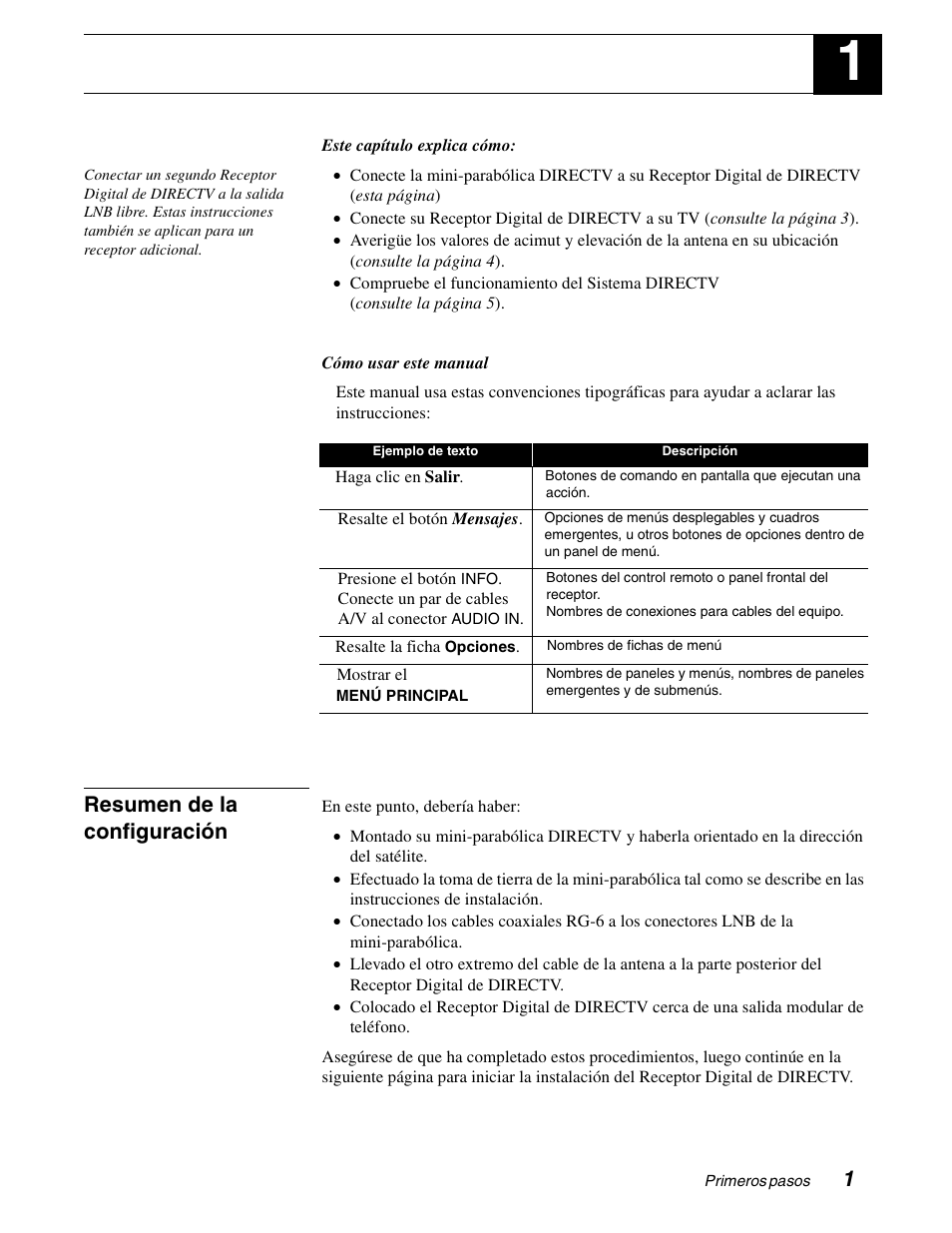 Primeros pasos | DirecTV GCEB0 User Manual | Page 64 / 119