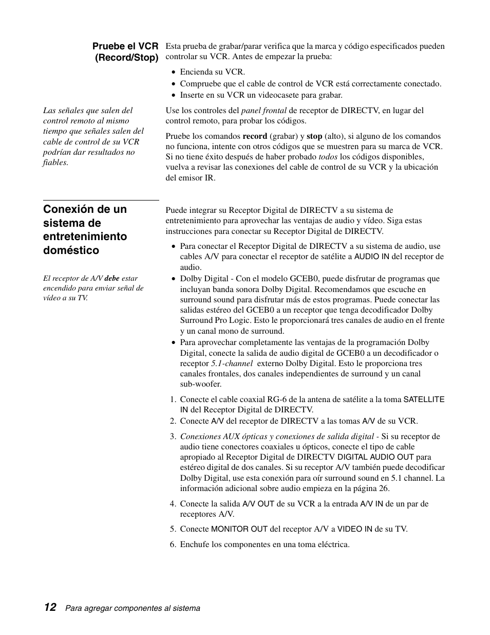 DirecTV GCEB0 User Manual | Page 75 / 119