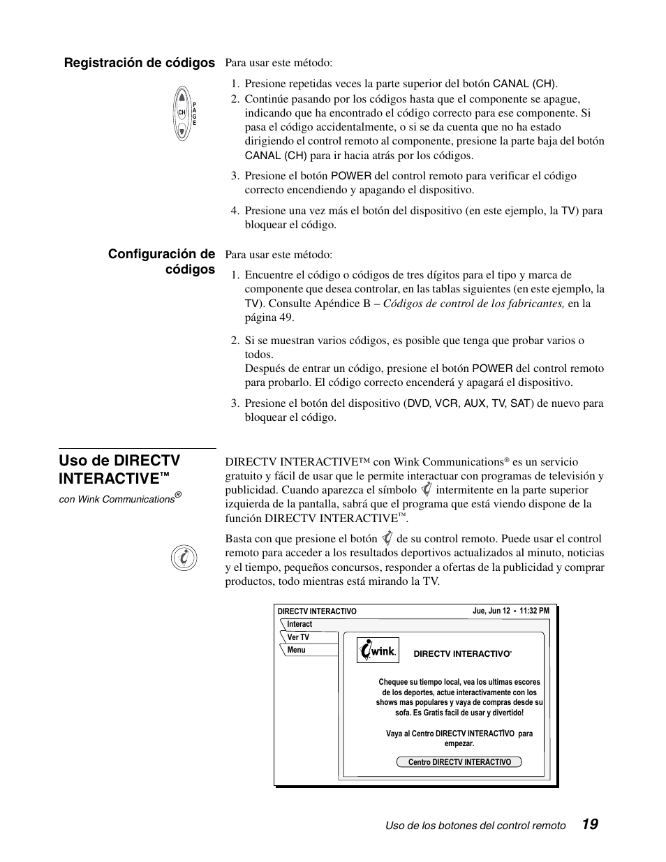Uso de directv interactive | DirecTV GCEB0 User Manual | Page 82 / 119