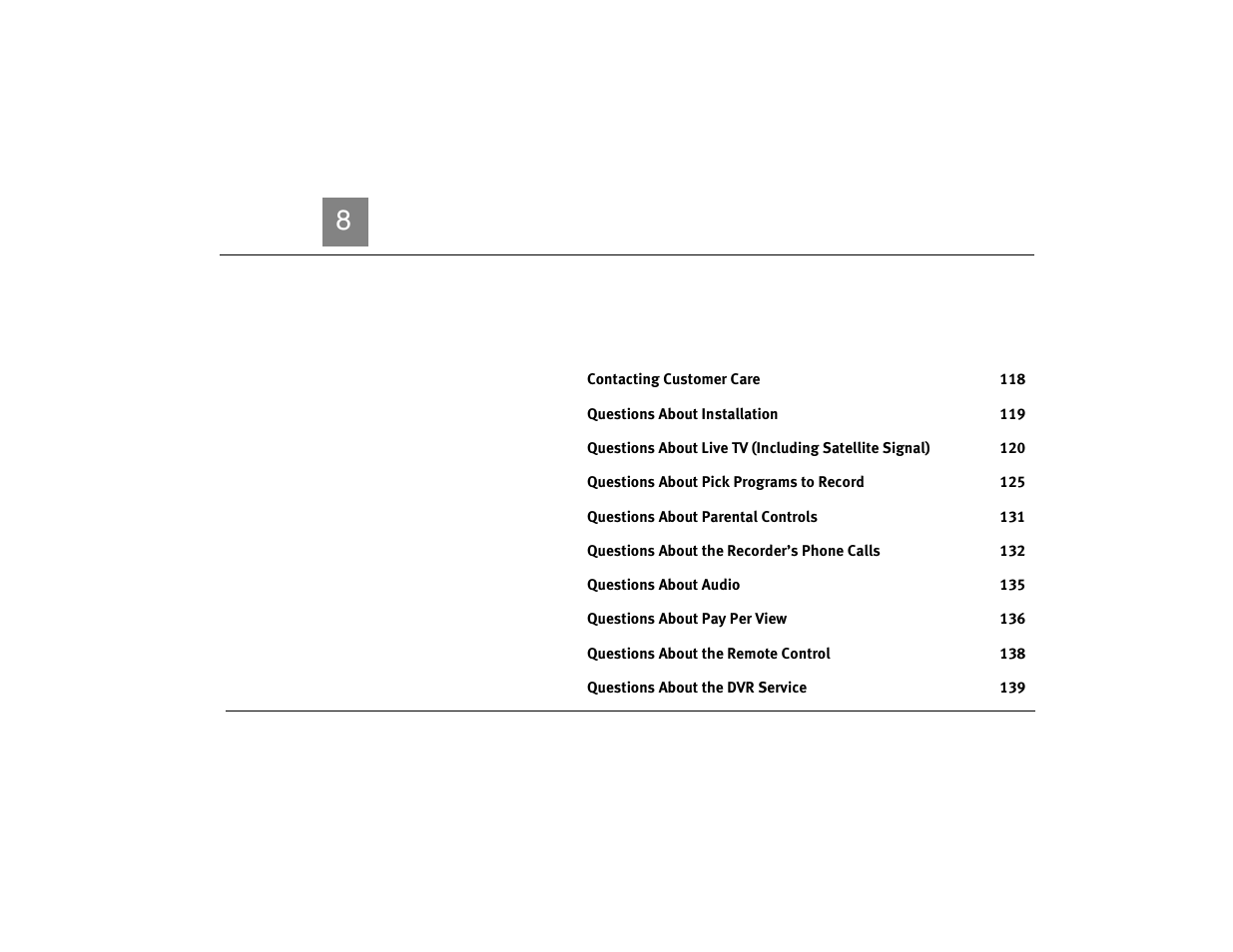 Troubleshooting, Hapter | DirecTV Digital Satellite Recorder User Manual | Page 128 / 176