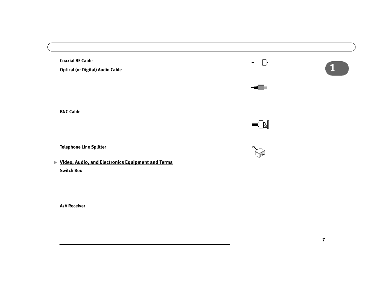 Video, audio, and electronics equipment and terms | DirecTV Digital Satellite Recorder User Manual | Page 18 / 176