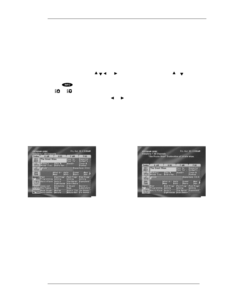 The program guide (lg. cell) | DirecTV HIRD-D11 User Manual | Page 45 / 74