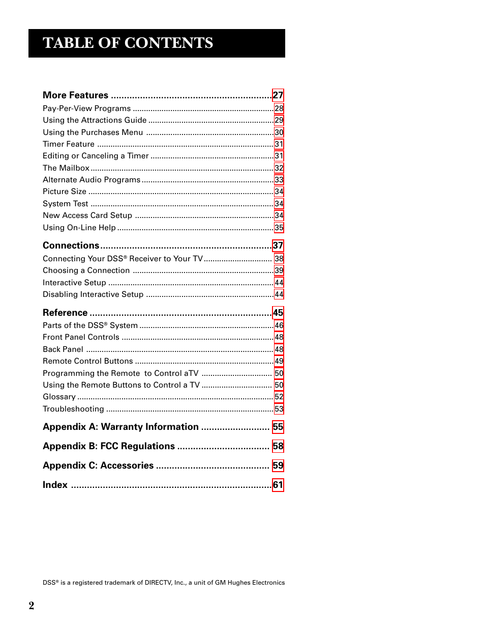 DirecTV GRD33G2A User Manual | Page 4 / 64