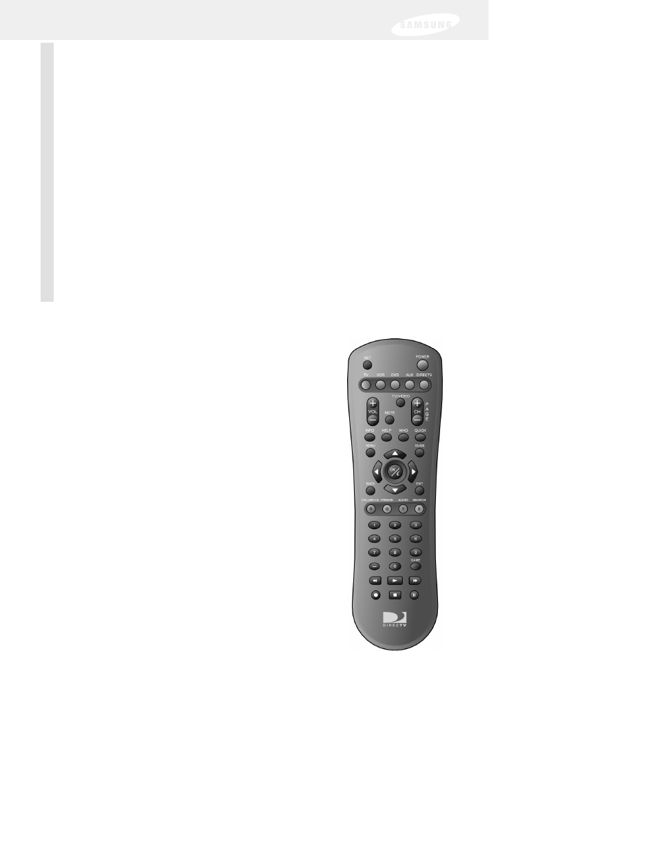 Chapter 3: watching tv, Remote control overview | DirecTV SIR-S75 User Manual | Page 47 / 122