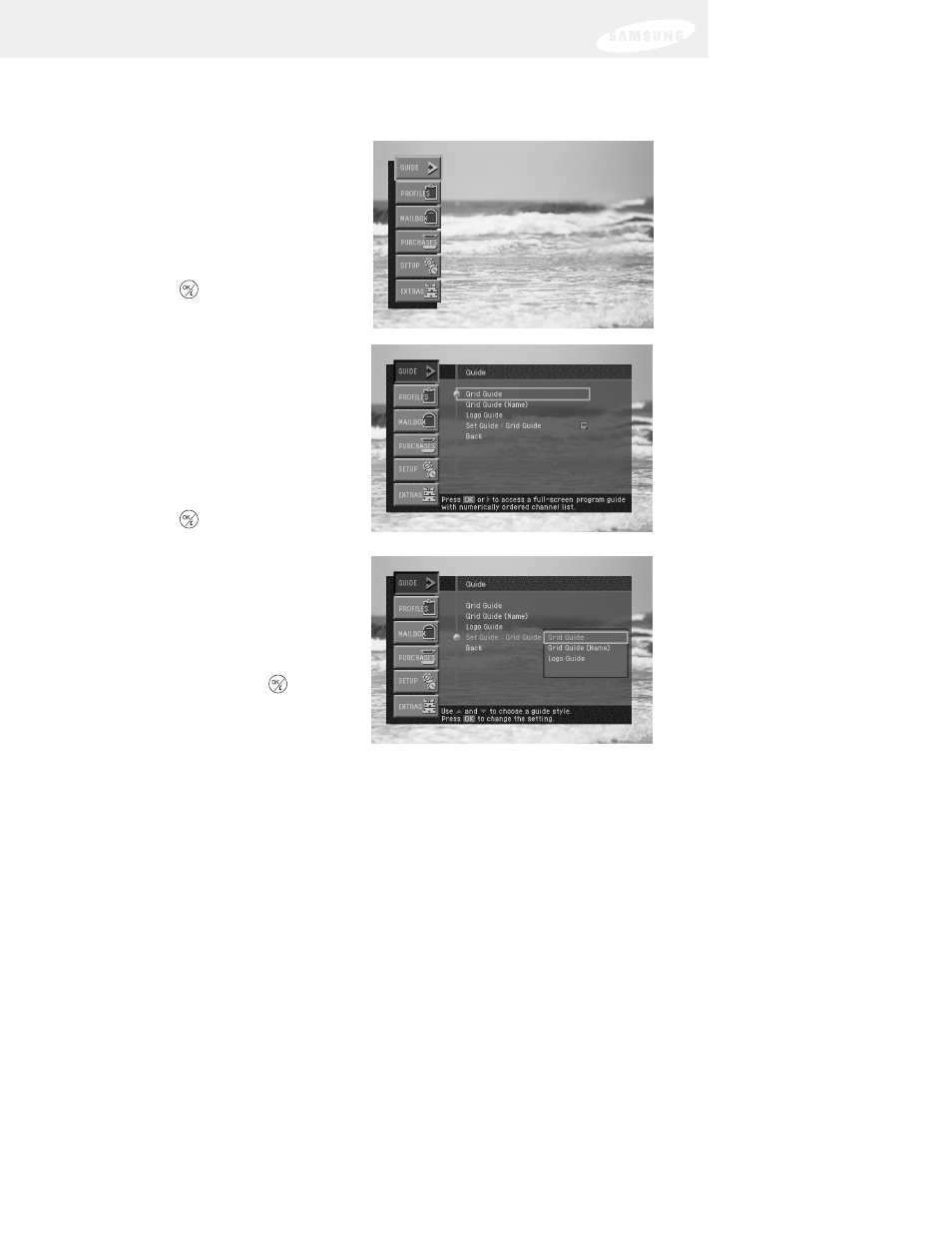 Chapter 3: watching tv, Setting the default guide style | DirecTV SIR-S75 User Manual | Page 54 / 122