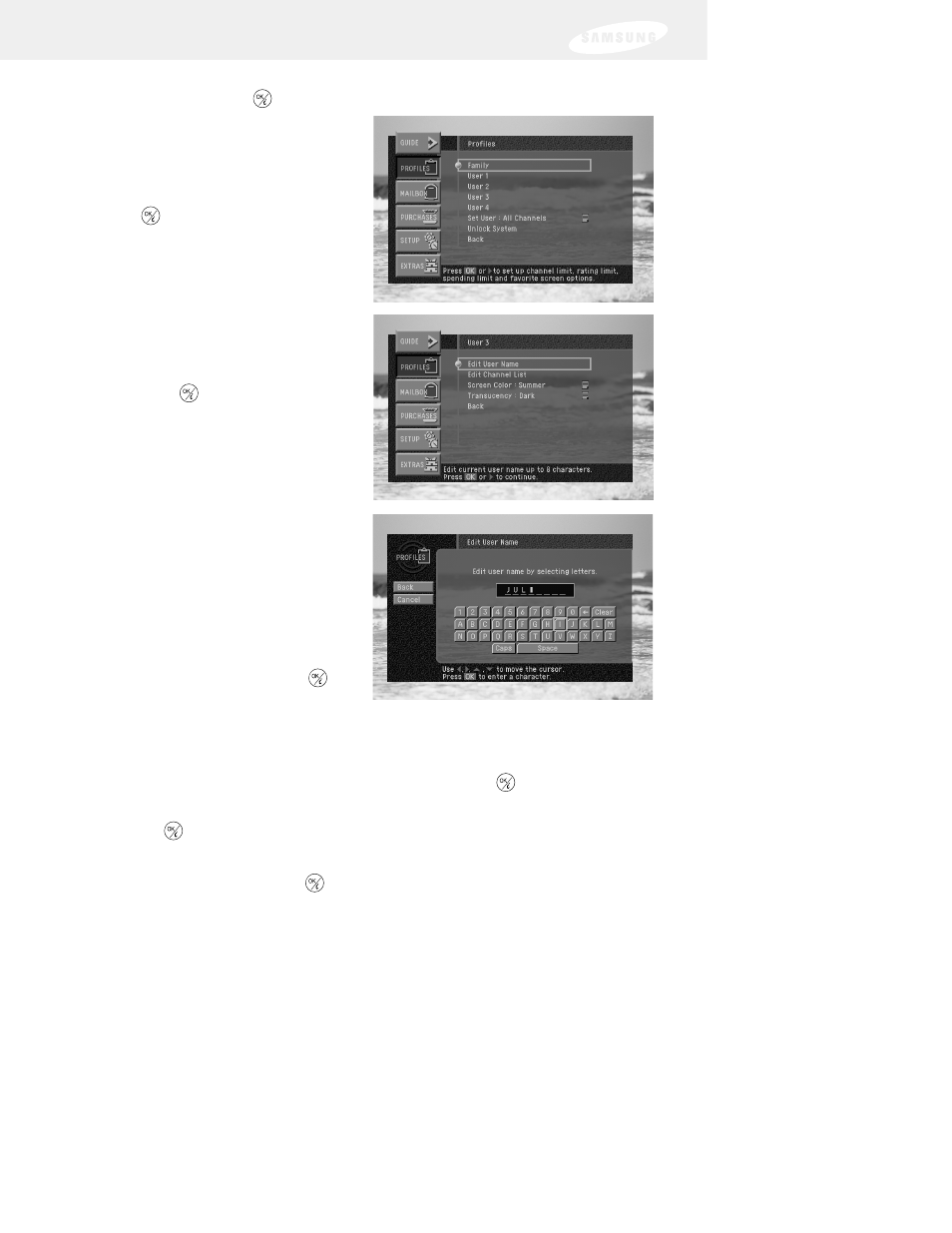 Chapter 5: user profiles | DirecTV SIR-S75 User Manual | Page 79 / 122