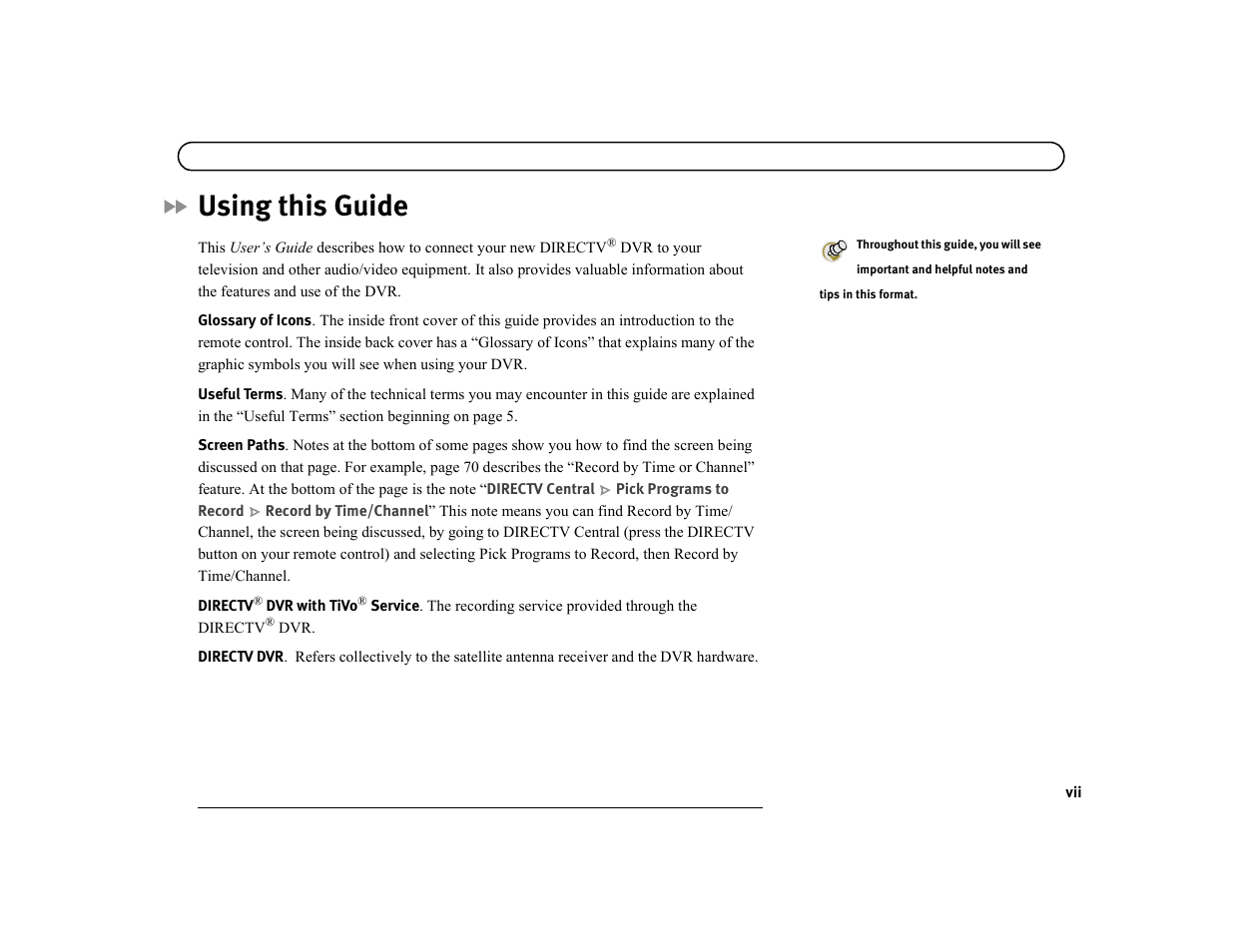 Using this guide | DirecTV DVR39 User Manual | Page 10 / 176