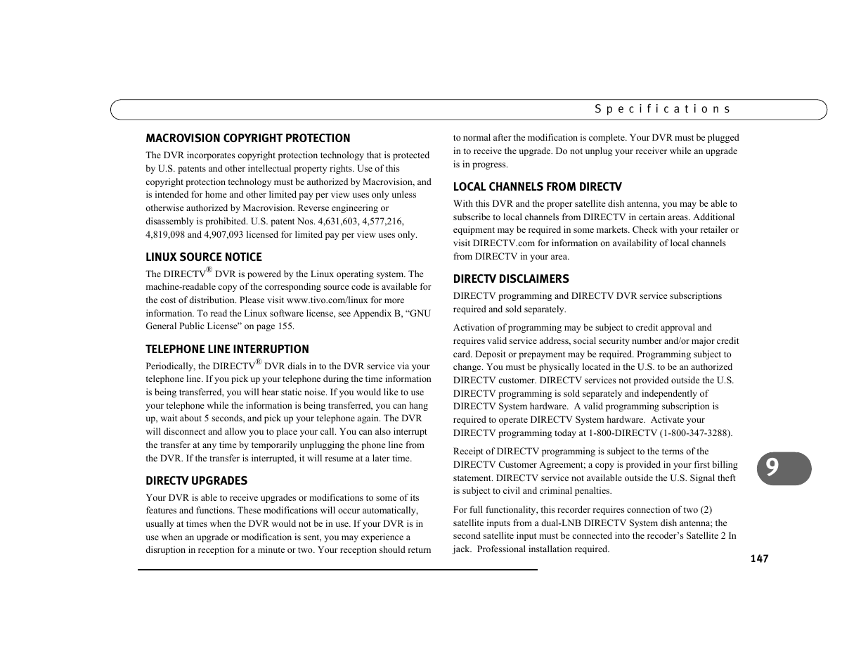 DirecTV DVR39 User Manual | Page 158 / 176