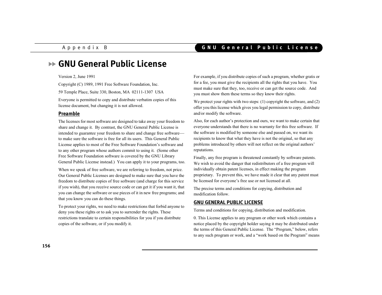 Gnu general public license, Preamble | DirecTV DVR39 User Manual | Page 167 / 176