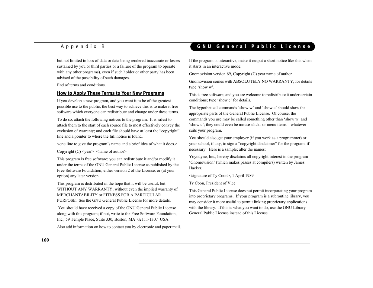 How to apply these terms to your new programs | DirecTV DVR39 User Manual | Page 171 / 176