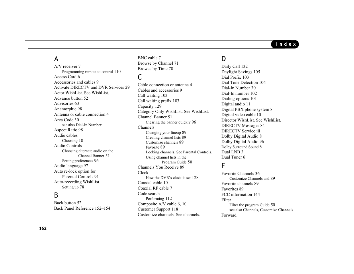 DirecTV DVR39 User Manual | Page 173 / 176