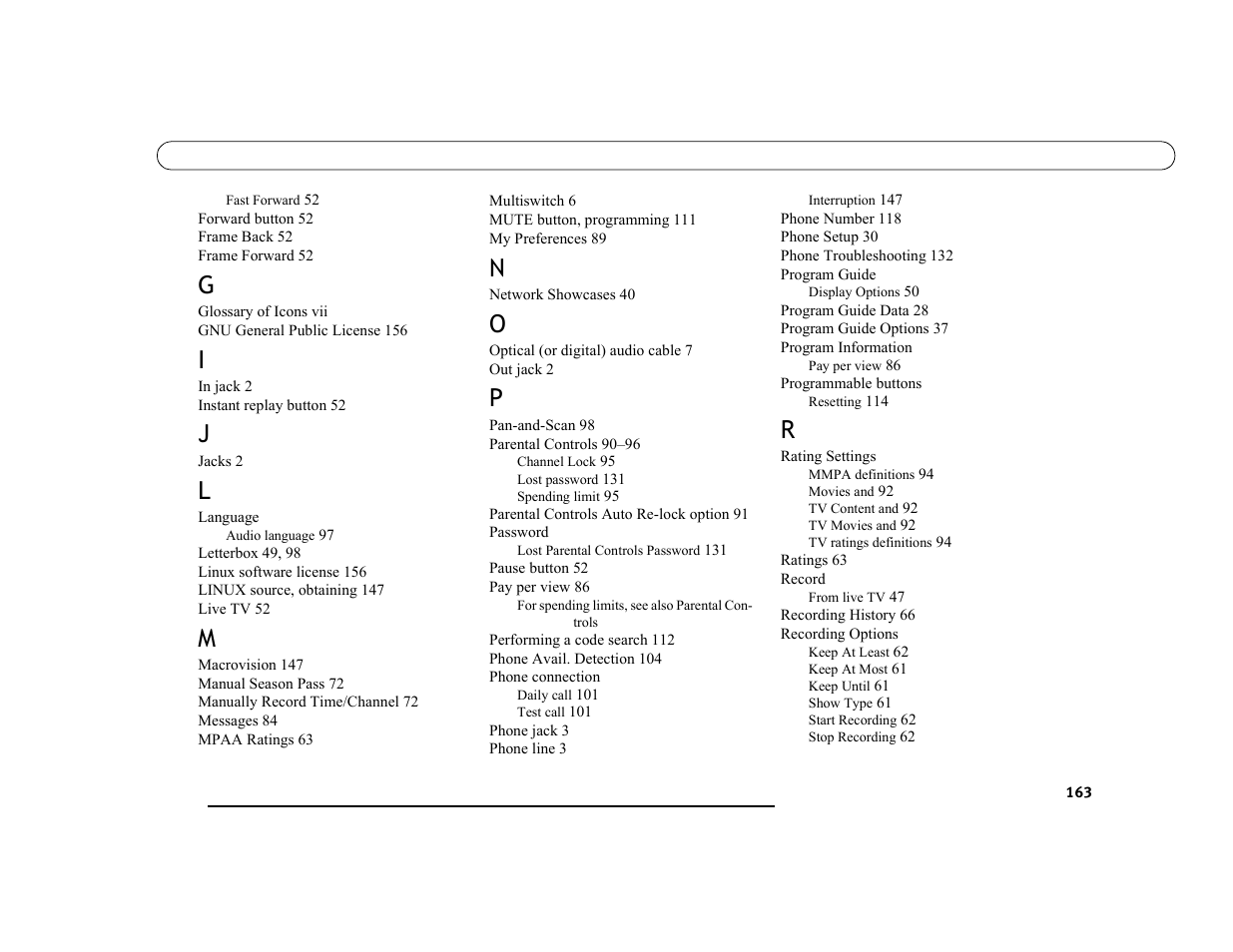 DirecTV DVR39 User Manual | Page 174 / 176