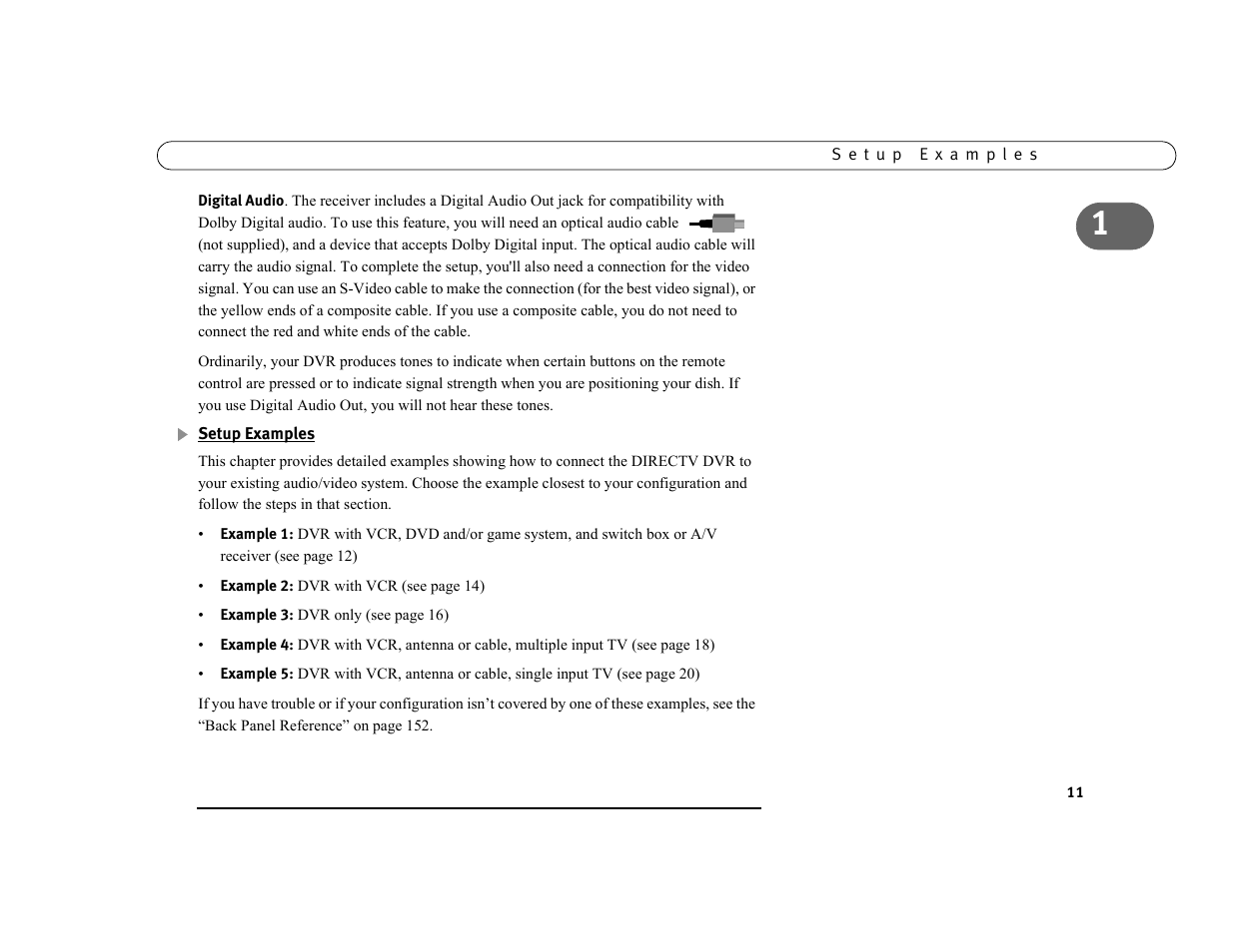 Setup examples | DirecTV DVR39 User Manual | Page 22 / 176