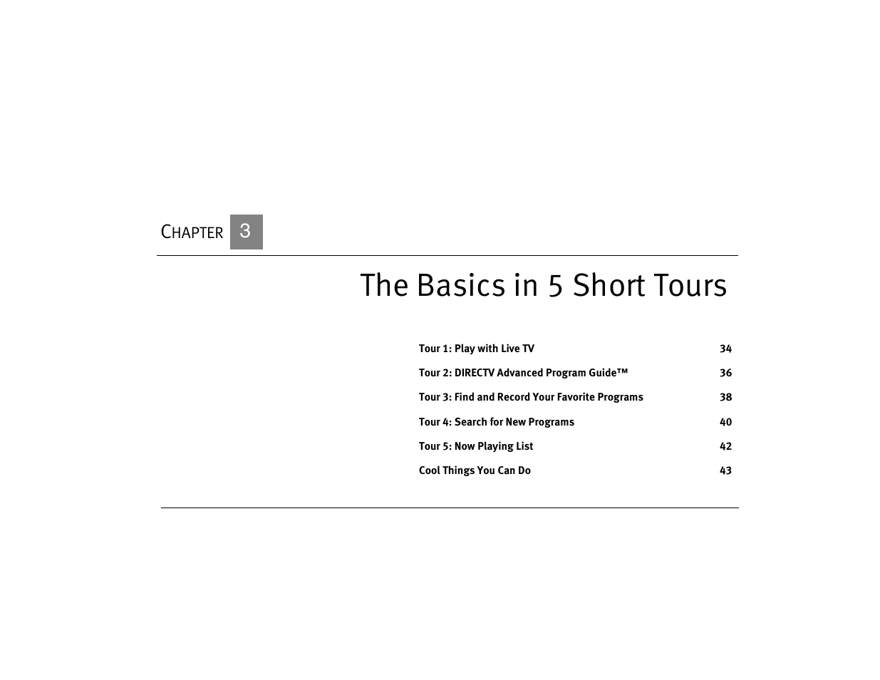 The basics in 5 short tours | DirecTV DVR39 User Manual | Page 44 / 176