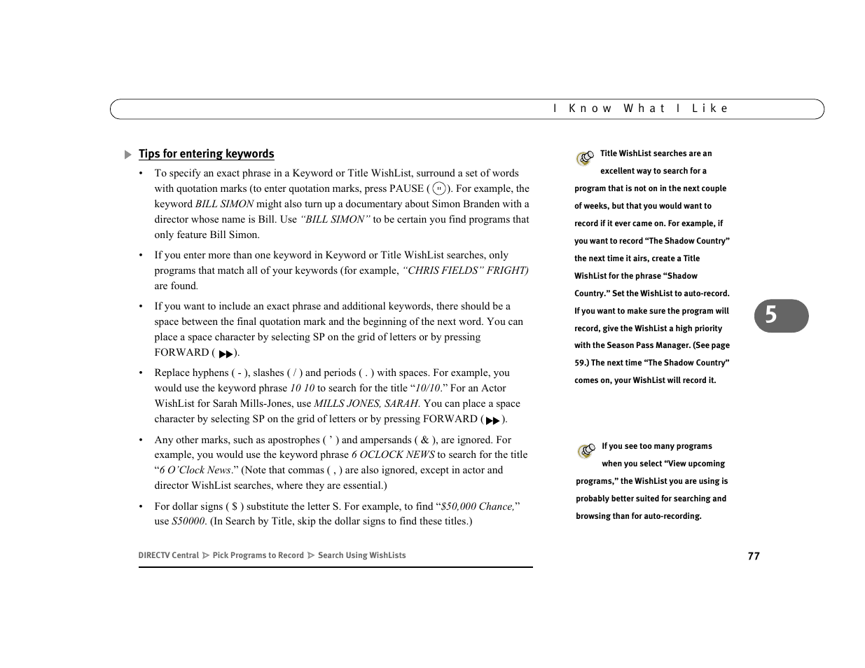 Tips for entering keywords | DirecTV DVR39 User Manual | Page 88 / 176