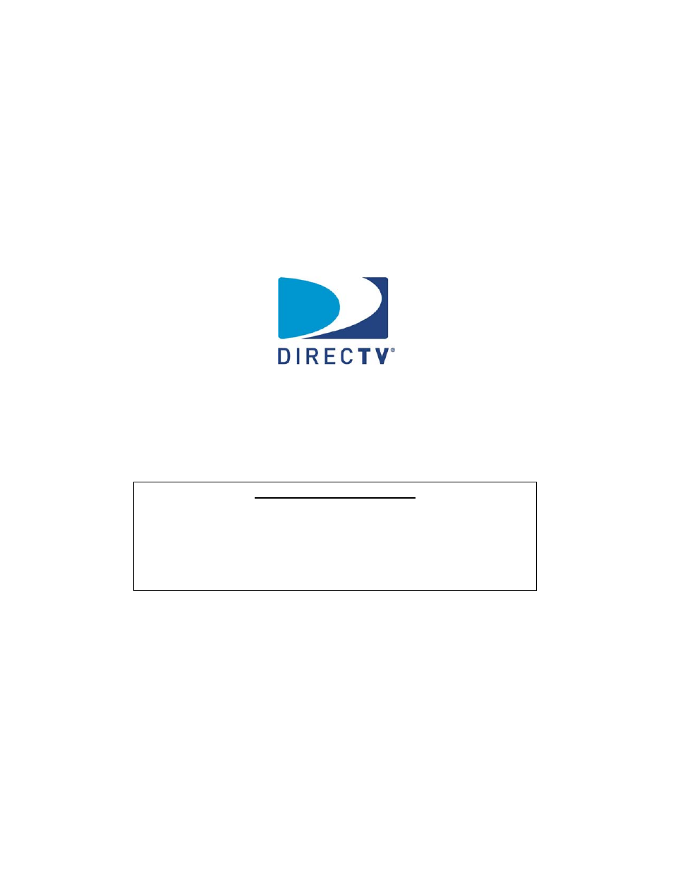 DirecTV DTV-MD0-0058 User Manual | 49 pages