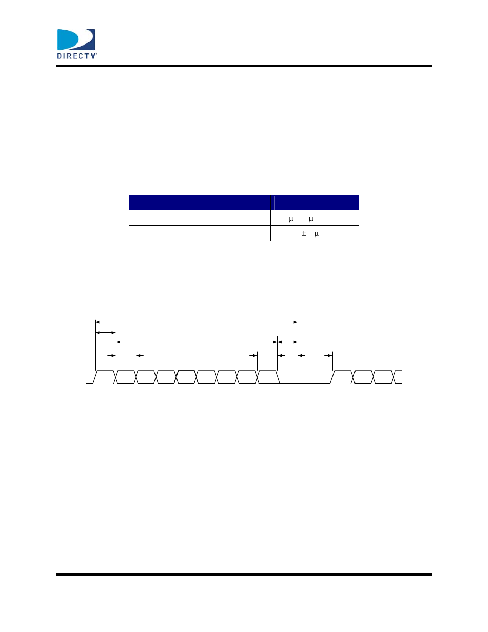 4 bit timing (start, –d0 to –d7, and stop), 5 idle interval, general, 6 idle interval for non-empty stb buffer | DirecTV DTV-MD0-0058 User Manual | Page 10 / 49