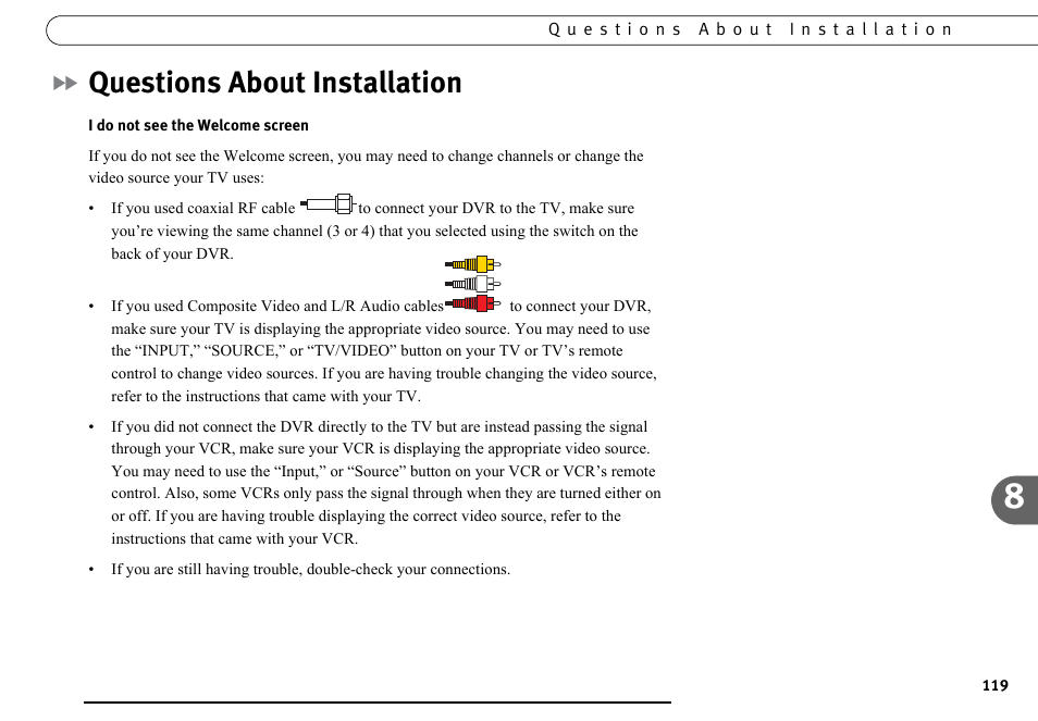 Questions about installation | DirecTV DVR40 User Manual | Page 129 / 174