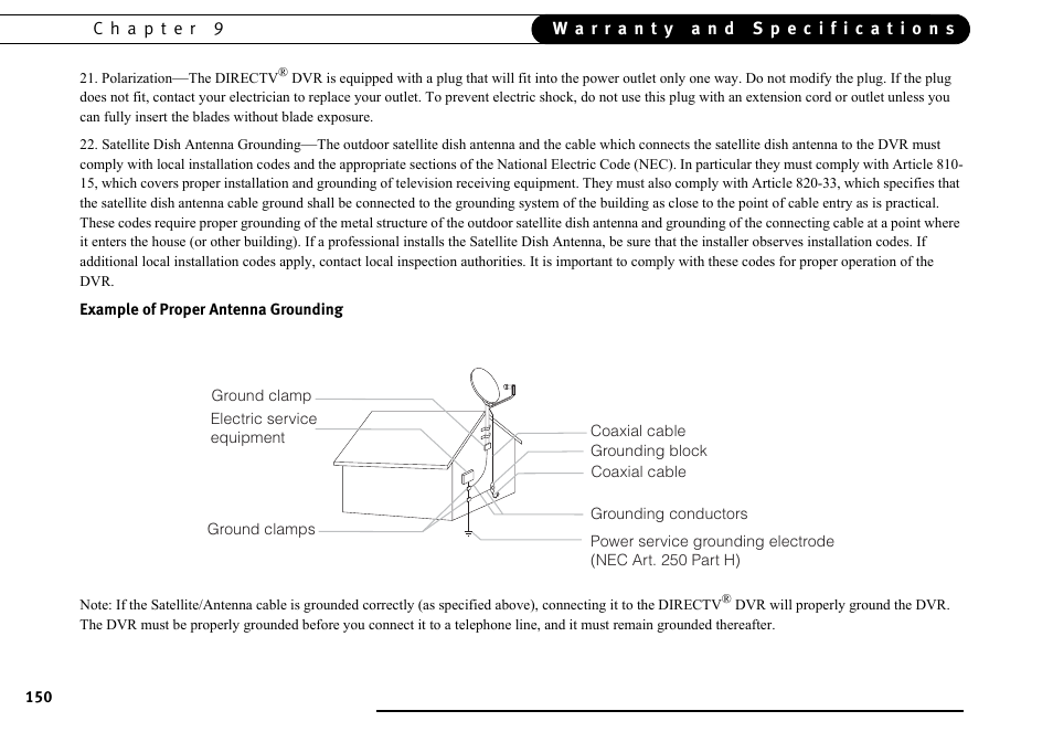 DirecTV DVR40 User Manual | Page 160 / 174