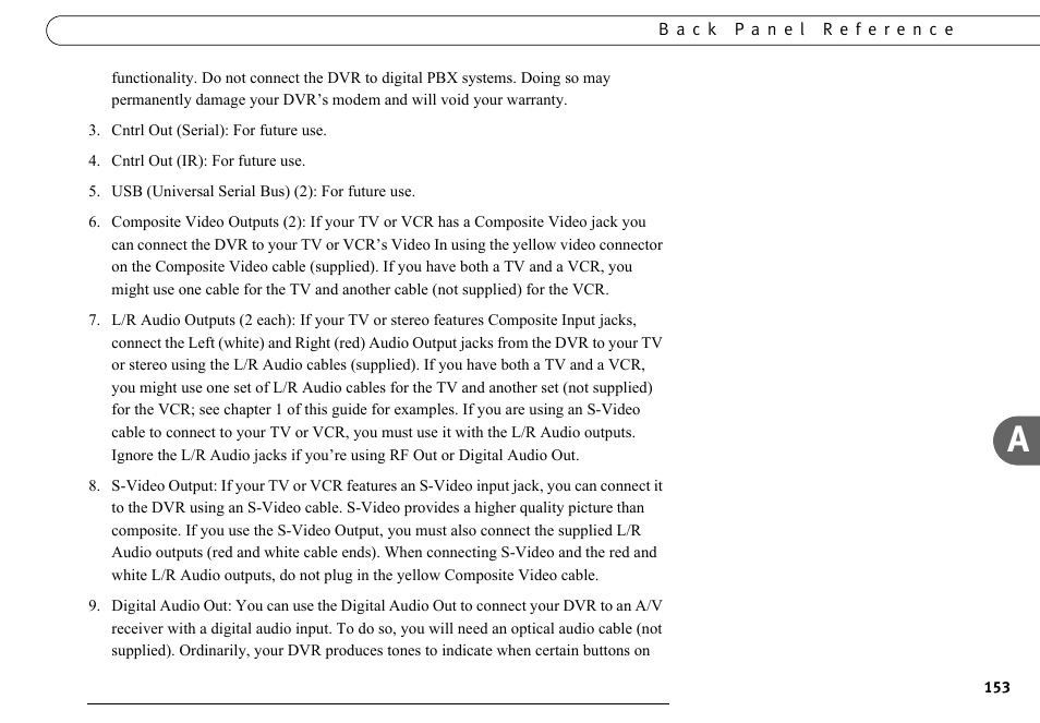 DirecTV DVR40 User Manual | Page 163 / 174