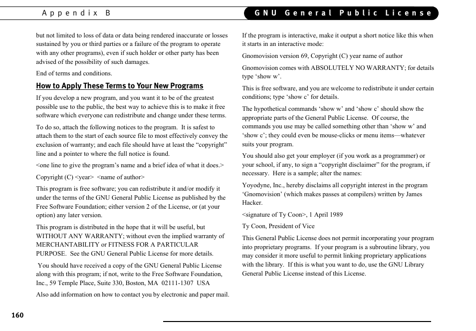 How to apply these terms to your new programs | DirecTV DVR40 User Manual | Page 170 / 174