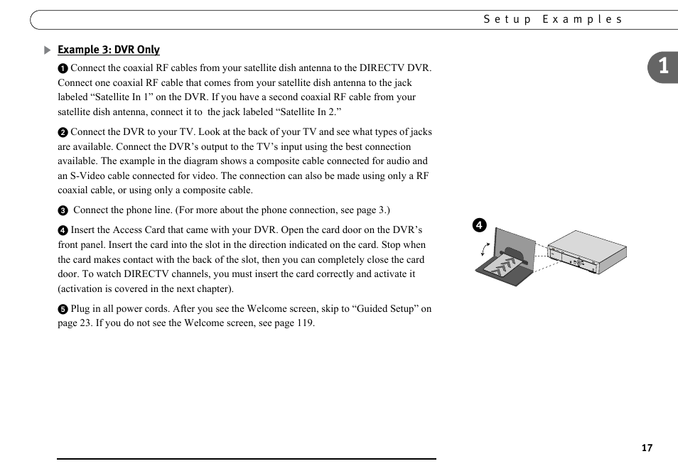 Example 3: dvr only | DirecTV DVR40 User Manual | Page 27 / 174