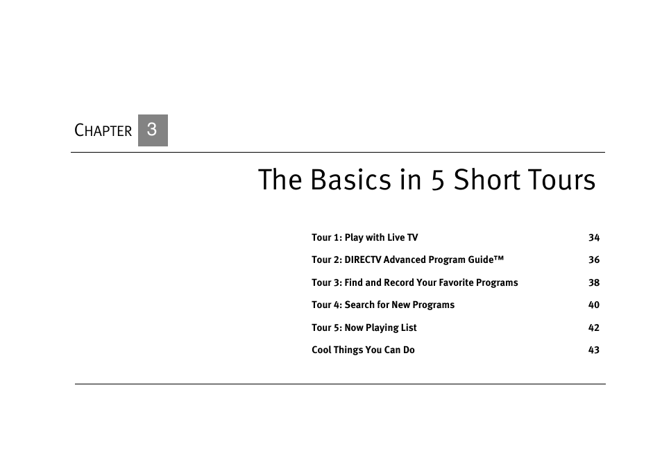 The basics in 5 short tours | DirecTV DVR40 User Manual | Page 43 / 174