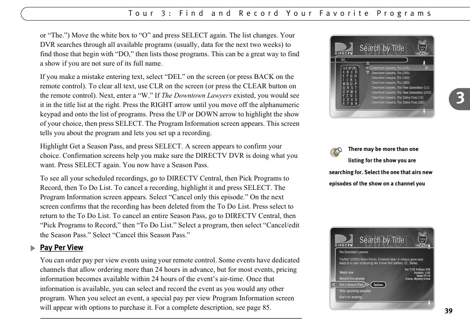 Pay per view | DirecTV DVR40 User Manual | Page 49 / 174