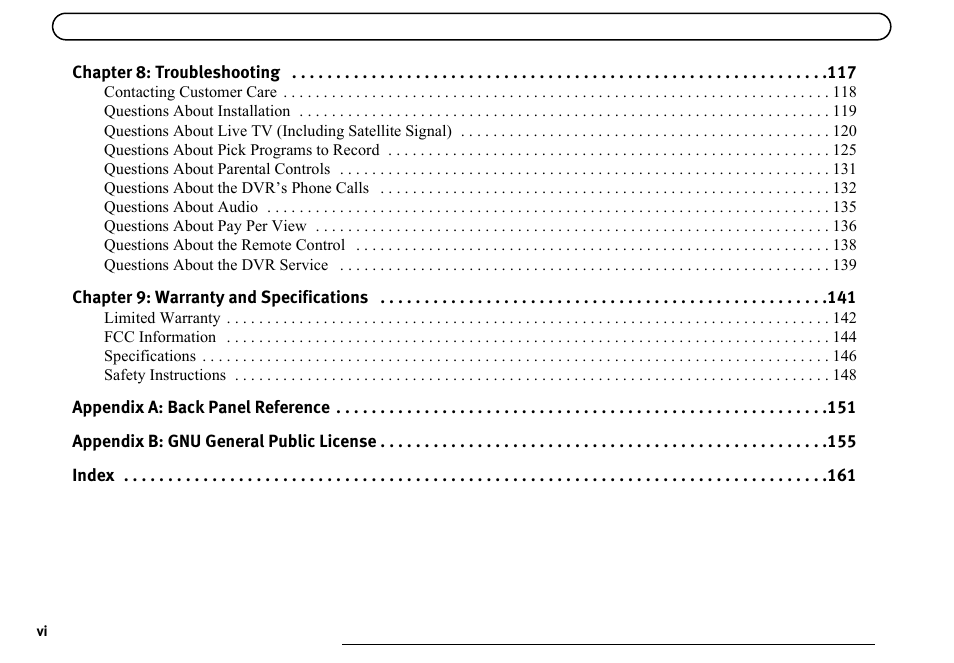 DirecTV DVR40 User Manual | Page 8 / 174