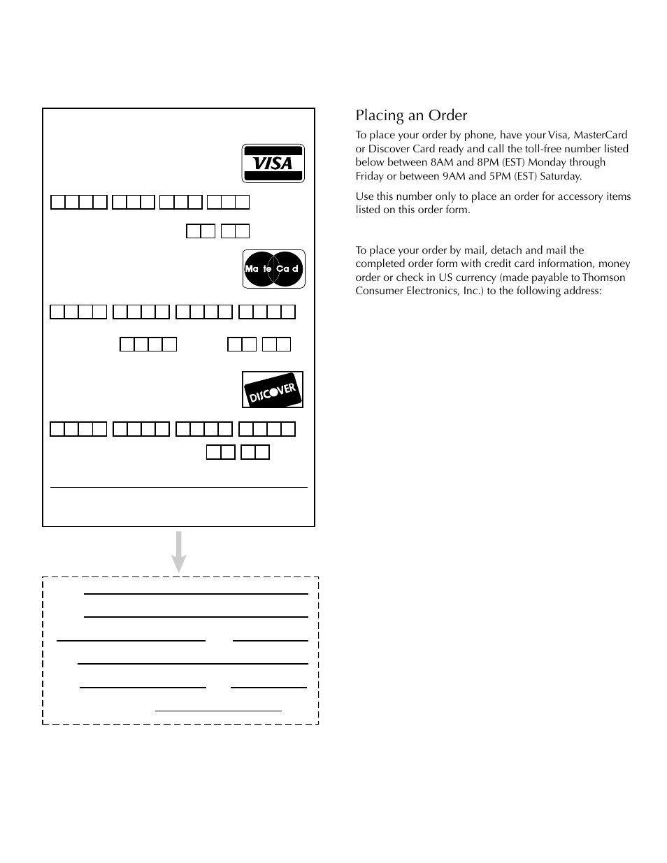 Reference, Placing an order | DirecTV HDTV User Manual | Page 89 / 98