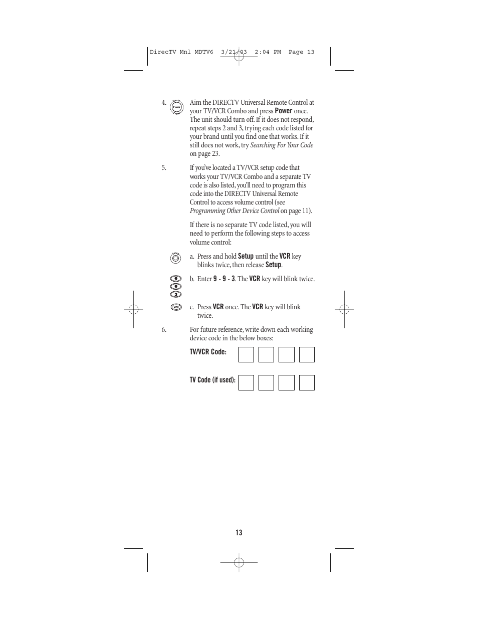 DirecTV MDTV6 User Manual | Page 13 / 32
