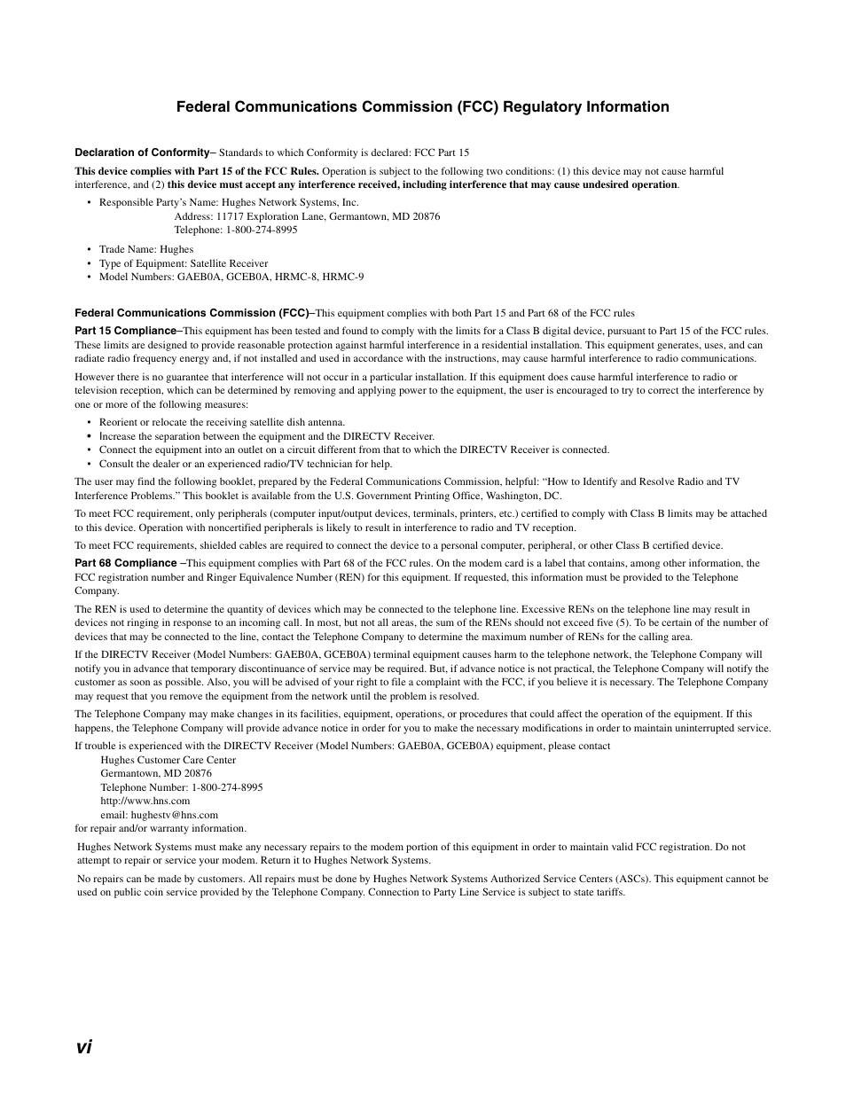 DirecTV GAEB0A User Manual | Page 6 / 58