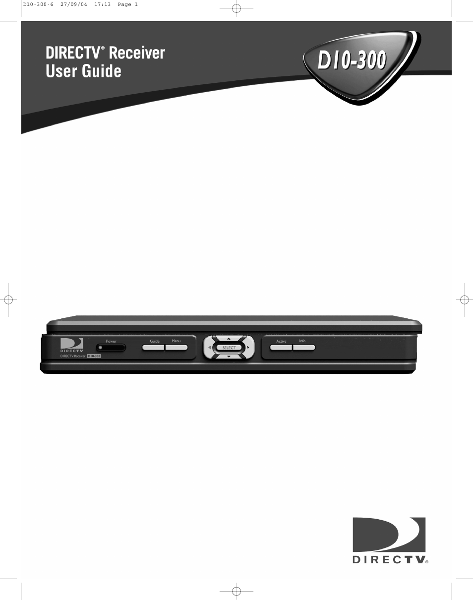 DirecTV D10-300 User Manual | 36 pages